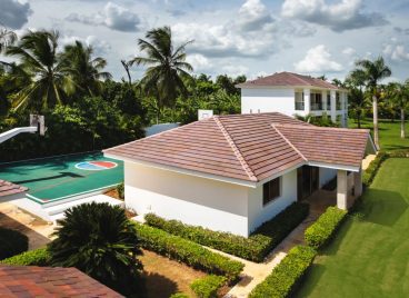 Casa de Campo Villa Exterior Tennis Court and Gardens