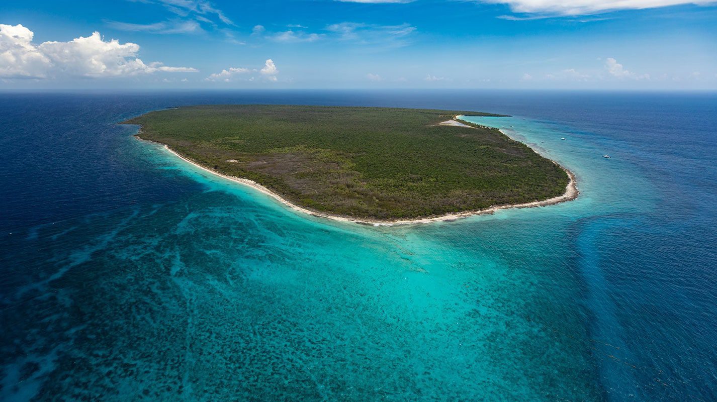 Dominican Republic Island with Clear Water Beaches