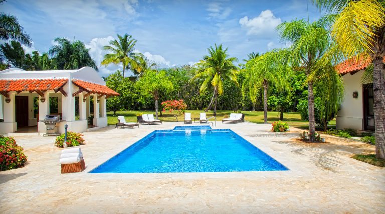 Casa de Campo Villa Exterior With Pool and Lounge Area