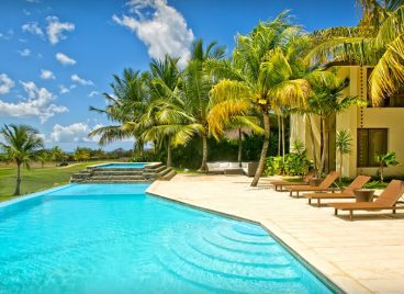 Casa de Campo Villa Exterior With Pool and Lounge Area