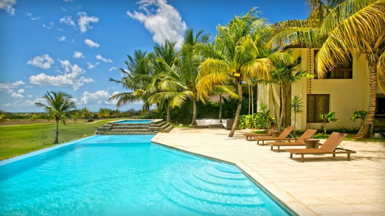 Casa de Campo Villa Exterior With Pool and Lounge Area