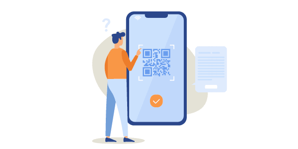 QR code illustration